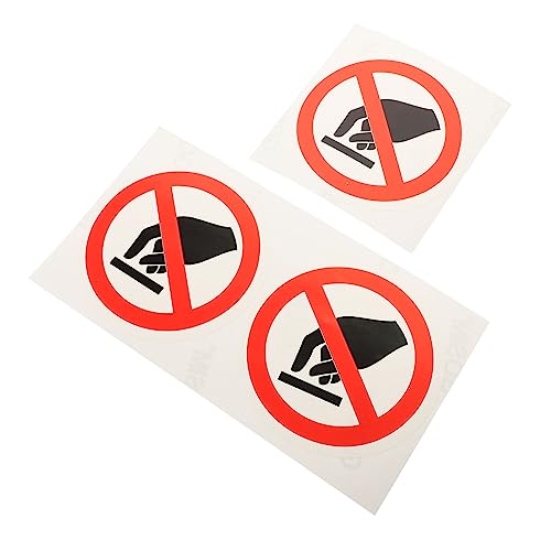 YOSADIER 3 Stück Warnschild Aufkleber Nicht Berühren Warnetiketten für Maschinen Selbstklebend Geeignet für Innen und Außenbereich Durchmesser von YOSADIER
