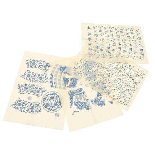YOSADIER 4 Blätter Keramik Transferpapier DIY Aufkleber Unterglasur Hochtemperaturbeständig Dekoration Chinesischer Stil für Kreative Keramikgestaltung YOSADIER 4 Blätter Keramik Transferpapier DIY Aufkleber Unterglasur Hochtemperaturbeständig Dekoration Chinesischer Stil für Kreative Keramikgestaltung von YOSADIER
