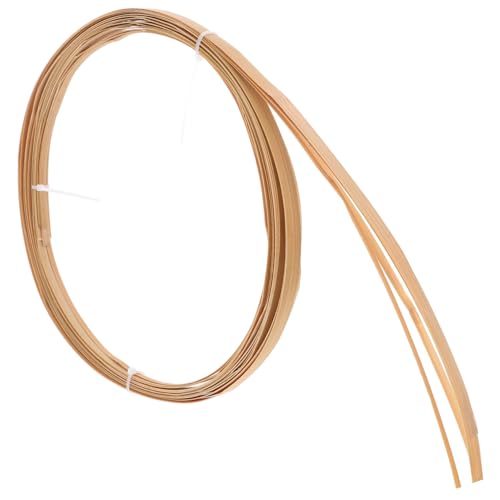 YOSADIER 4 Rollen Natürliche Holzstreifen Lang Strapazierfähiges Flechtmaterial für Stuhlgeflecht Korbherstellung Basteln Hochzeit Deko Holzstreifen DIY Rattan Cane Zubehör von YOSADIER