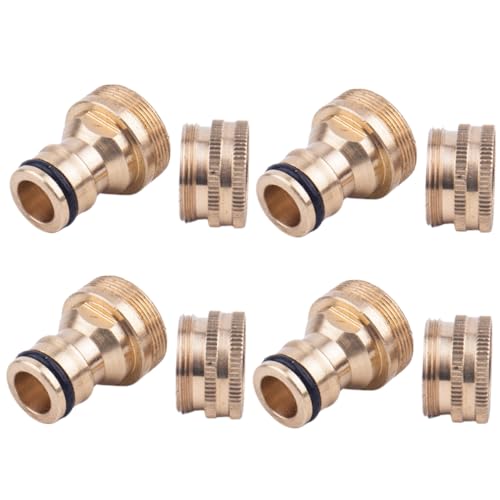 YOSADIER 4 Sätze Kranadapter Set Teiliges Schnellanschluss Set für Gartenschlauch Kompatibel mit Wasserhähnen für Gartenbewässerung und Autowäsche YOSADIER 4 Sätze Kranadapter Set Teiliges Schnellanschluss Set für Gartenschlauch Kompatibel mit Wasserhähnen für Gartenbewässerung und Autowäsche von YOSADIER