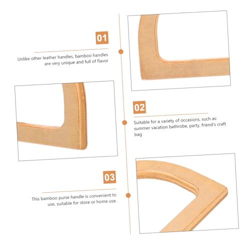 YOSADIER 4 Stück Bambus D Form Taschengriffe Ersatz Tragegriffe für Handtaschen Dekorative Glatte Oberfläche Ergonomisch Geformt Praktische Accessoires für DIY Taschen und Einkaufstaschen YOSADIER 4 Stück Bambus D Form Taschengriffe Ersatz Tragegriffe für Handtaschen Dekorative Glatte Oberfläche Ergonomisch Geformt Praktische Accessoires für DIY Taschen und Einkaufstaschen von YOSADIER