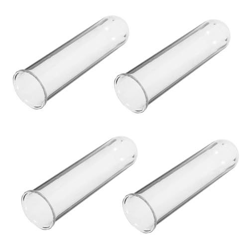YOSADIER 4 Stück Glas Hydroponik Pflanzröhrchen Glatte Oberfläche Vielseitige Hydroponik Vase für Zimmerpflanzen und Wasserpflanzen Geeignet Stilvolle Glasflasche für Deko Zuhause Büro von YOSADIER