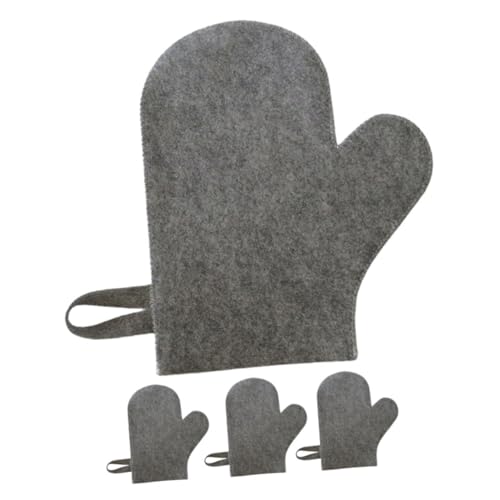 YOSADIER 4 Stück Teiliges Sauna handschuh Weichem Filz Hitzebeständig und Schützend Atmungsaktive Peeling badehandschuhe für Handkomfort und Sicheren Sauna Einsatz YOSADIER 4 Stück Teiliges Sauna handschuh Weichem Filz Hitzebeständig und Schützend Atmungsaktive Peeling badehandschuhe für Handkomfort und Sicheren Sauna Einsatz von YOSADIER