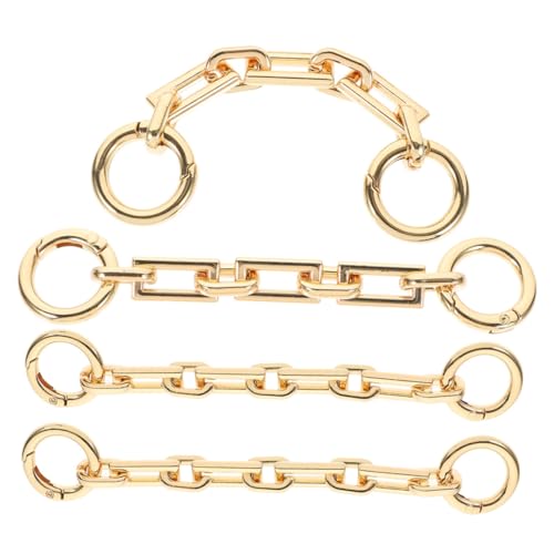 YOSADIER 4 Stück Teiliges Tasche Kettenverlängerung Goldfarbene Schulterriemen Ersatz Handtaschen Verlängerungskette Verstellbar Einfach zu Montieren Modisch und Strapazierfähig YOSADIER 4 Stück Teiliges Tasche Kettenverlängerung Goldfarbene Schulterriemen Ersatz Handtaschen Verlängerungskette Verstellbar Einfach zu Montieren Modisch und Strapazierfähig von YOSADIER