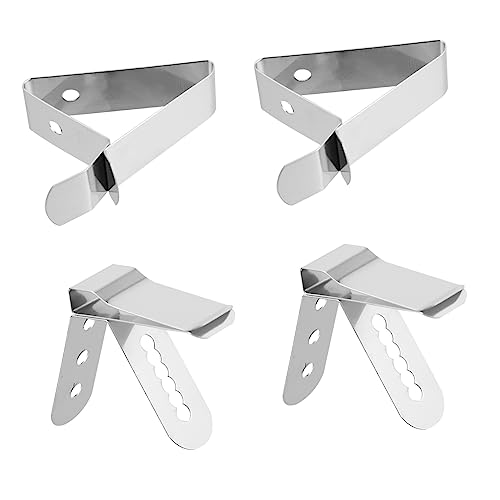 YOSADIER 4 Stück Thermometer-Clip Sondenthermometer Küchentemperaturfühler Sondenclip für Fleischthermometer Clip für Temperaturfühler Kochen mit Thermometer Rostfreier Stahl Silber YOSADIER 4 Stück Thermometer-Clip Sondenthermometer Küchentemperaturfühler Sondenclip für Fleischthermometer Clip für Temperaturfühler Kochen mit Thermometer Rostfreier Stahl Silber von YOSADIER