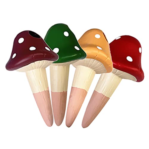YOSADIER 4Stücke Selbstbewässerungskugeln für Pflanzen Pilz Design Terrakotta Automatische Bewässerung für Topfpflanzen für Innenräume und Garten Bunte Mischung YOSADIER 4Stücke Selbstbewässerungskugeln für Pflanzen Pilz Design Terrakotta Automatische Bewässerung für Topfpflanzen für Innenräume und Garten Bunte Mischung von YOSADIER