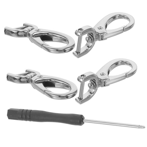 YOSADIER 4stücke Drehbarer D-Ring Karabinerhaken Aus Zinklegierung Abnehmbare Clips Für Taschen Gepäck Und Hundehalsband Langlebige Und Robuste Zugübergänge Für Bastelprojekte Und Alltag von YOSADIER