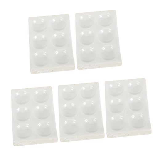 YOSADIER 5 Stck Keramik Reaktionsplatte Porzellan Spot Plate für Chemische Experimente Labor Multifunktionale Reaktionsmuldenplatte für Wissenschaftliche Versuche von YOSADIER