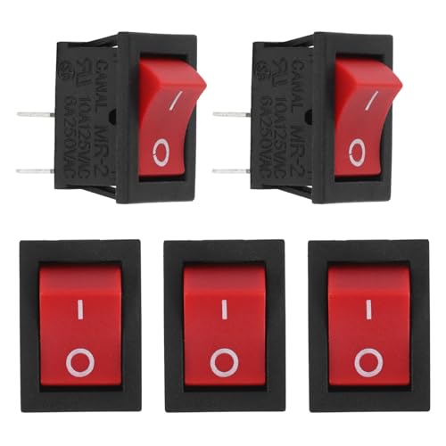 YOSADIER 5 Stück Teiliges Wasserspender Kippschalter mit Roter Licht Universeller Ersatz für Haushaltsgeräte Wasserspender und Kleine Tischlampen Einfach zu Bedienen und Kompakt YOSADIER 5 Stück Teiliges Wasserspender Kippschalter mit Roter Licht Universeller Ersatz für Haushaltsgeräte Wasserspender und Kleine Tischlampen Einfach zu Bedienen und Kompakt von YOSADIER