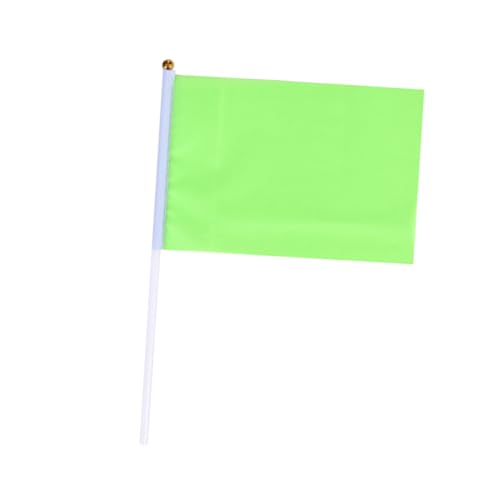 YOSADIER 50 Stück Handwaving Quadratische Mini Flaggen Grün Polyester Handflaggen Partydekoration Feier Zubehör Langlebig Leicht Tragbar YOSADIER 50 Stück Handwaving Quadratische Mini Flaggen Grün Polyester Handflaggen Partydekoration Feier Zubehör Langlebig Leicht Tragbar von YOSADIER