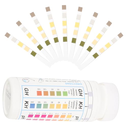 YOSADIER 50 Stück Pool teststreifen Ph wert Messstreifen Wasserqualitätstest für Schwimmbad Spa Teich Wasseranalyse Ph Pool Testing Supplies Chlorfreier Wassertester von YOSADIER