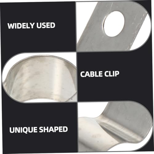 YOSADIER 50 Stück Teiliges Kabelklemmen aus Metall Aluminium R Förmige Verstärkte Drahtklammern für Sichere Verkabelung Vielseitig Einsetzbare Kabelhalter für Wandmontage und YOSADIER 50 Stück Teiliges Kabelklemmen aus Metall Aluminium R Förmige Verstärkte Drahtklammern für Sichere Verkabelung Vielseitig Einsetzbare Kabelhalter für Wandmontage und von YOSADIER