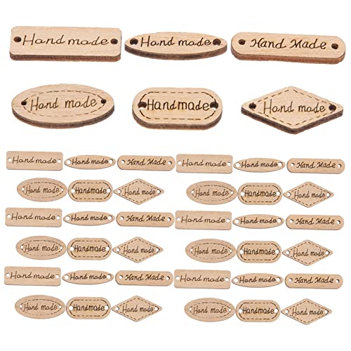 YOSADIER 50 Stück Vintage Holzknöpfe mit Löchern zum Annähen Handmade Label für DIY Basteln Scrapbooking Kleidung Handgefertigte Etiketten Robustes Holz Zufällige Stile YOSADIER 50 Stück Vintage Holzknöpfe mit Löchern zum Annähen Handmade Label für DIY Basteln Scrapbooking Kleidung Handgefertigte Etiketten Robustes Holz Zufällige Stile von YOSADIER