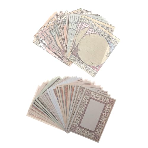 YOSADIER 60 Stück Teiliges Vintage Scrapbook Papier mit Dekorativen Mustern Doppelseitig Bedruckt für DIY Collage Planer Dekoration Bastelprojekte und Personalisierte Fotoalben von YOSADIER