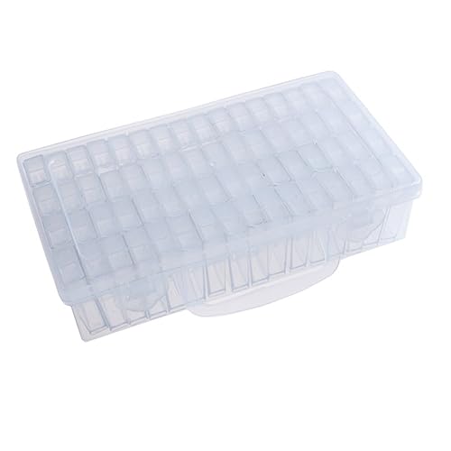 YOSADIER 64 Fächer Aufbewahrungsbox Für Schmuck Und Kleinteile Transparent Herausnehmbar Kunststoff Für Perlen Und Bastelprojekte von YOSADIER