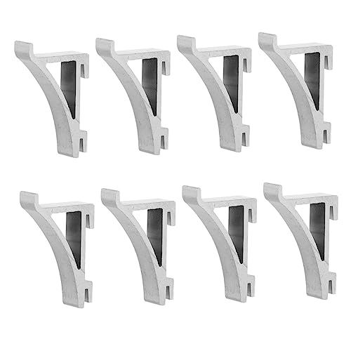 YOSADIER 8 Stück Kühlschrank Regal Clips Kühlschrank Unterstützung Haken Einfache Installation für Getränkeregal Robuste Aluminium Konstruktion Zubehör für Ordnung von YOSADIER