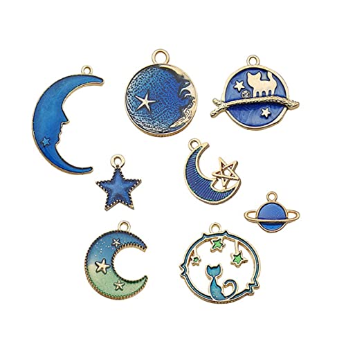 YOSADIER 8 Stück Teiliges DIY Schmuckzubehör mit Mond Design Legierung Teile für Armbänder und Ohrringe für Kreative Schmuckgestaltung Leicht und Langlebig YOSADIER 8 Stück Teiliges DIY Schmuckzubehör mit Mond Design Legierung Teile für Armbänder und Ohrringe für Kreative Schmuckgestaltung Leicht und Langlebig von YOSADIER