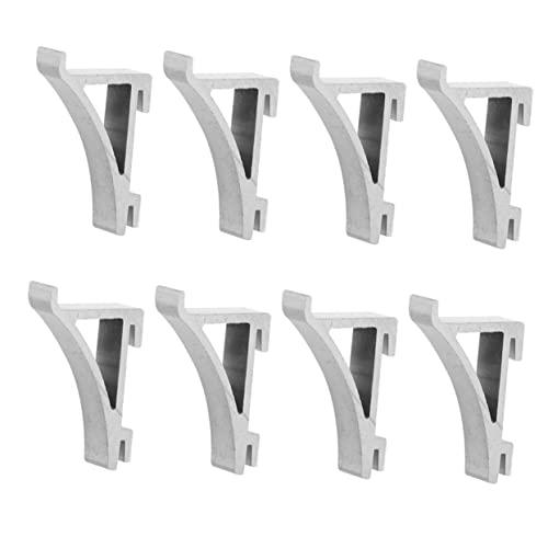 YOSADIER 8 Stück Teiliges Kühlschrank Regal Clips aus Einfache Installation Robuste Kühlschrank Unterstützung für Stabilität Ordnung Einsetzbar für Kühlschränke von YOSADIER