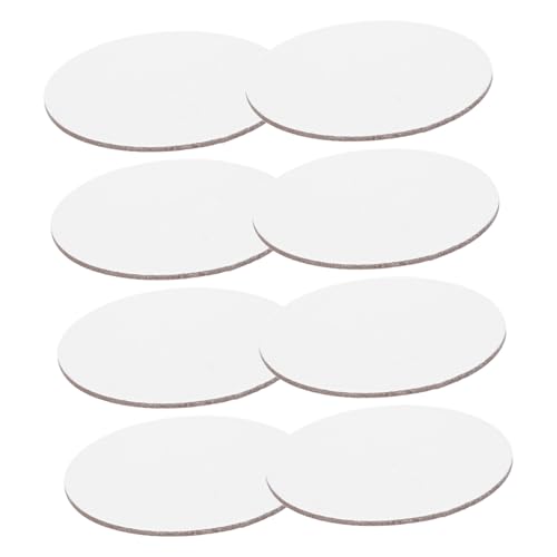 YOSADIER 8stücke Runde Hochwertige Zeichenbretter Aus Künstler-leinwandbretter in Runder Form Geeignet Für Öl Und Tempera Für Schüler Und Hobbymaler Skizzenblock Weiß von YOSADIER