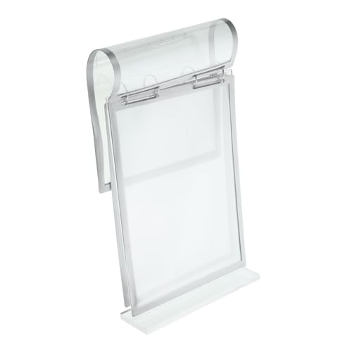 YOSADIER Acryl Tischaufsteller Hochformat Stabiler Aufsteller mit Flip Page Funktion Transparenter Menühalter Werbeständer für Restaurant Theke Desktop Sign Holder YOSADIER Acryl Tischaufsteller Hochformat Stabiler Aufsteller mit Flip Page Funktion Transparenter Menühalter Werbeständer für Restaurant Theke Desktop Sign Holder von YOSADIER