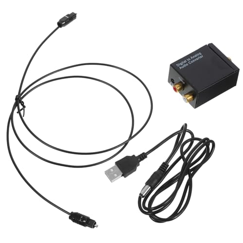YOSADIER Audio Signal zu Analog Audio mit USB Stromversorgung und Optischem Kabel Schwarz für Einfache Installation und Nutzung Unterstützt Khz Sampleraten YOSADIER Audio Signal zu Analog Audio mit USB Stromversorgung und Optischem Kabel Schwarz für Einfache Installation und Nutzung Unterstützt Khz Sampleraten von YOSADIER