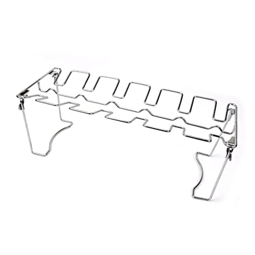 YOSADIER BBQ Hähnchenbein Rack Tragbarer Grillständer mit Faltbarem Design und Verzugsfest Grillzubehör für Unterwegs und Grillpartys YOSADIER BBQ Hähnchenbein Rack Tragbarer Grillständer mit Faltbarem Design und Verzugsfest Grillzubehör für Unterwegs und Grillpartys von YOSADIER