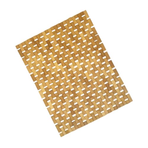 YOSADIER Bambus badezimmermatte rutschfest Natürliche Bambusfasern Wasserabsorbierend Anti rutsch eingangs Badvorleger Nachhaltig Modernes Design von YOSADIER