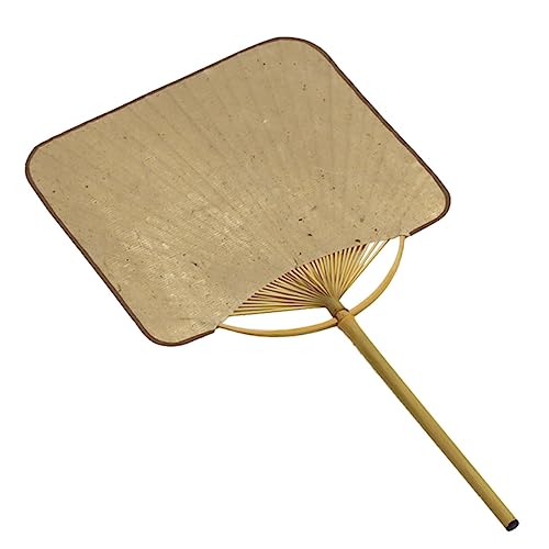 YOSADIER Chinesischer Handfächer Papier mit Bambusrahmen Quadratisches Design Tragbar für Sommer als Dekoration für Zuhause Hochzeiten oder Partys von YOSADIER