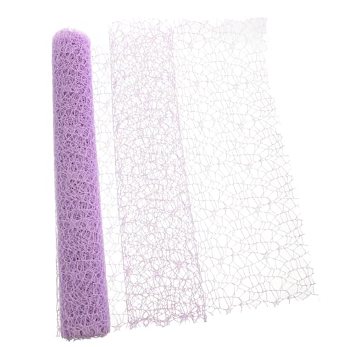 YOSADIER Jacquard-Rolle Zum Verpacken Hellviolette DIY-hängegaze Für Junge Mädchen -Jacquard-Netz Handgefertigtes Netzgarn Bastelmaterial Für Geschenke Und Dekoration YOSADIER Jacquard-Rolle Zum Verpacken Hellviolette DIY-hängegaze Für Junge Mädchen -Jacquard-Netz Handgefertigtes Netzgarn Bastelmaterial Für Geschenke Und Dekoration von YOSADIER