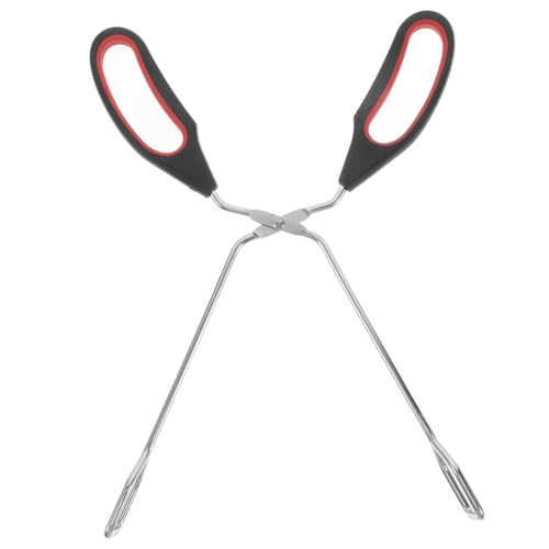 YOSADIER Edelstahl Bbq Grillzange Lang Scharfe Sichere Grill Küchenklammer für Brot Fleisch und Gemüse zum Grillen Kochen und Camping Tragbares Multifunktionales Grillwerkzeug von YOSADIER