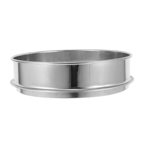 YOSADIER Edelstahl Bodensieb mit Rundloch Gartensieb für Erde und Kompost Tragbarer und Effizienter Gartenschmutz sieb zum Filtern von Fremdkörpern und Wildwuchs Vielseitig für von YOSADIER