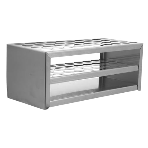 YOSADIER Edelstahl Testrohrständer Langlebig Stabil Labor Zentrifugenröhrchen Halter für Rohr Praktisch Vielseitig Einfach zu Reinigen von YOSADIER