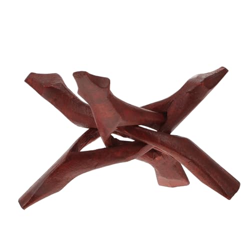 YOSADIER Eleganter Holz Dreibein Ständer Schlangenform Tripod Display Rack Abalone Muschel Halter Kompakt Vielseitig Für Kristallkugel Dekoration Zuhause YOSADIER Eleganter Holz Dreibein Ständer Schlangenform Tripod Display Rack Abalone Muschel Halter Kompakt Vielseitig Für Kristallkugel Dekoration Zuhause von YOSADIER