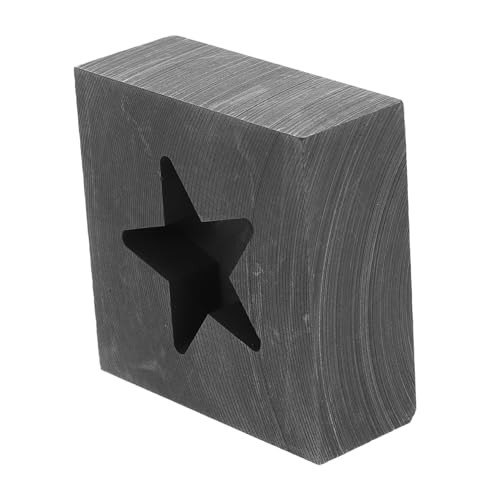 YOSADIER Graphit Gießform für Metallguss Hochtemperaturbeständige Vielseitige Sternform für Gold Silber Kupfer Eisen und Aluminium für Gießen von YOSADIER
