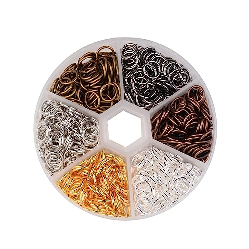 YOSADIER Haar Ringe Kupfer Haarringe für Haarschmuck mit Aufbewahrungsbox für Partys Geburtstage und Täglichen Gebrauch Robust und Stylisch von YOSADIER