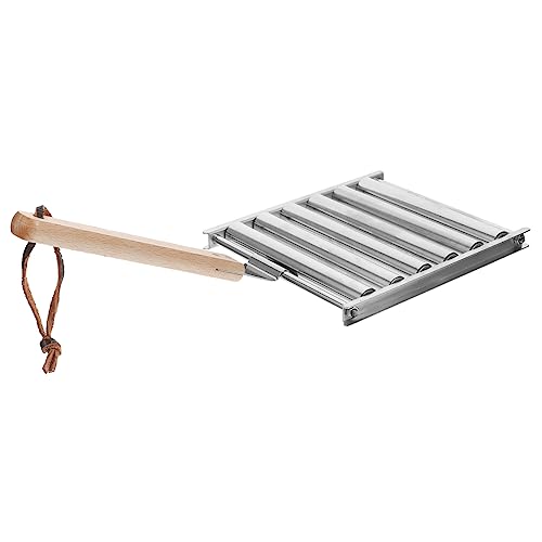 YOSADIER Hot Dog Grillgestell mit Abnehmbarem Holzgriff Kompakter und Tragbarer Wurst Roller für Outdoor Camping Mehrfach Belegbar Leicht zu Reinigen und Vielseitig Einsetzbar YOSADIER Hot Dog Grillgestell mit Abnehmbarem Holzgriff Kompakter und Tragbarer Wurst Roller für Outdoor Camping Mehrfach Belegbar Leicht zu Reinigen und Vielseitig Einsetzbar von YOSADIER
