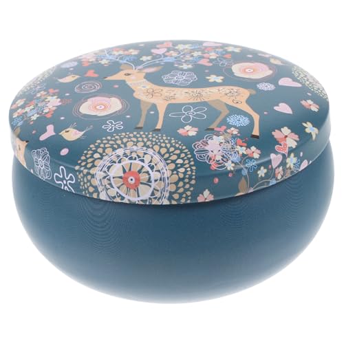 YOSADIER Kleine Weißblechdose mit Deckel Tragbare Aufbewahrungsbox für Süßigkeiten Schmuck und Kleine Gegenstände Vintage Design Multifunktional und Praktisch für Partys und Hochzeiten von YOSADIER