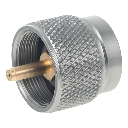 YOSADIER Kleiner Korrosionsbeständiger Gasadapter für Camping Gaskocher Leichter Kompakter Tankkonverter für Outdoor Kochen BBQ Picknick Langlebiger Adapter für Gasflaschen YOSADIER Kleiner Korrosionsbeständiger Gasadapter für Camping Gaskocher Leichter Kompakter Tankkonverter für Outdoor Kochen BBQ Picknick Langlebiger Adapter für Gasflaschen von YOSADIER