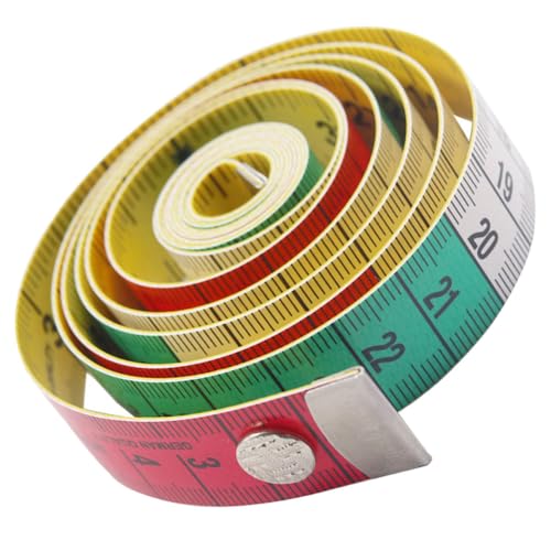YOSADIER Maßband Körpermaßband Flexibles Schneidermaßband mit Klarer für Präzise Messungen für Nähen Holzarbeiten und Körpervermessung Tragbar und Leicht YOSADIER Maßband Körpermaßband Flexibles Schneidermaßband mit Klarer für Präzise Messungen für Nähen Holzarbeiten und Körpervermessung Tragbar und Leicht von YOSADIER