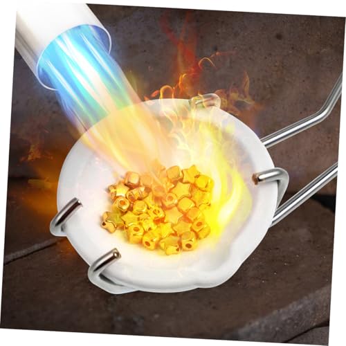 YOSADIER Metallschmelzkit Schmuckgießtiegel mit Tiegel und Zange Kompakt für Verschiedene Metalle Einfach zu Bedienen zum Schmelzen von Gold und Silber Schmuck von YOSADIER