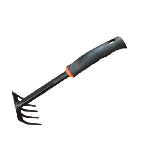 YOSADIER Mini Gartenrechen mit Kurzem Griff Handkultivator für Enge Räume Ergonomisch zum Lockern von Erde und Unkrautjäten Kleines Gartenwerkzeug für Effektives von YOSADIER