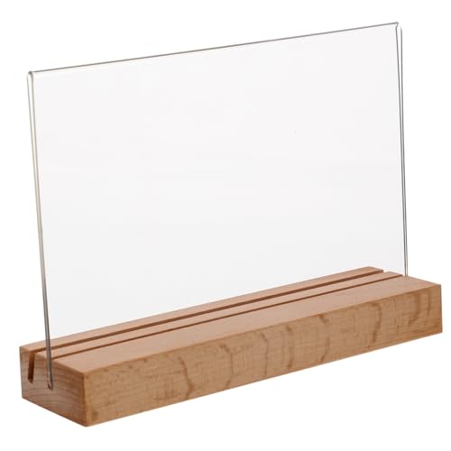 YOSADIER Multifunktionales Display Board aus Holz Stabiler Preisschild Halter für Restaurant Shop Buffet Events Kompakt Leicht Sichere Standfunktion Vielseitiger Tischaufsteller YOSADIER Multifunktionales Display Board aus Holz Stabiler Preisschild Halter für Restaurant Shop Buffet Events Kompakt Leicht Sichere Standfunktion Vielseitiger Tischaufsteller von YOSADIER