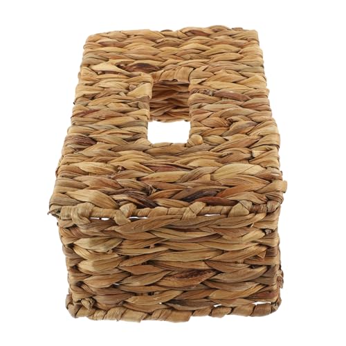 YOSADIER Natürlicher Wicker Serviettenkorb Rustikaler Tischgewebe Taschentuchspender Handgefertigter Gewebter Tissuehalter für Wohnzimmer und Schlafzimmer mit Vintage Design YOSADIER Natürlicher Wicker Serviettenkorb Rustikaler Tischgewebe Taschentuchspender Handgefertigter Gewebter Tissuehalter für Wohnzimmer und Schlafzimmer mit Vintage Design von YOSADIER