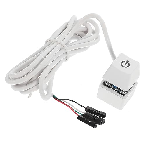 YOSADIER PC Power Button mit Kabel Externer PC Netzschalter für Desktop Computer Verlängerungskabel Langlebiges Material für Büro Zuhause und Cafés Zufällige Farbe Zufällige Farbe von YOSADIER