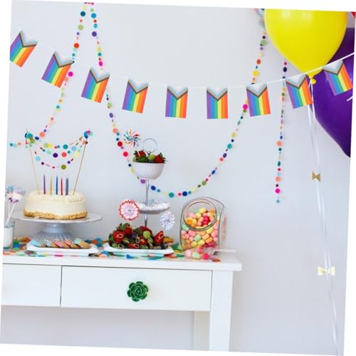 YOSADIER Regenbogenhänger Banner Teilig Lgbtq Pride Flagge Deko für Pride Month Party Lesbische Flaggen Girlande Festlich YOSADIER Regenbogenhänger Banner Teilig Lgbtq Pride Flagge Deko für Pride Month Party Lesbische Flaggen Girlande Festlich von YOSADIER