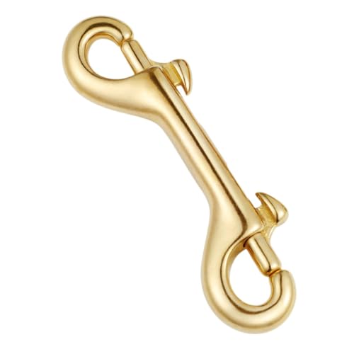 YOSADIER Doppelseitiger Karabinerhaken Aus Messing Mit Trigger Für Zelte Angeln Und Sport Befestigungselemente Für Taschen Und Haustierleinen Robustes Metallclip-Design von YOSADIER