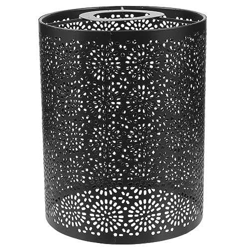 YOSADIER Hohler Lampenschirm für Pendelleuchten Dekorativer Lampenschirm Eisen Vintage Design für Küche Flur und Bar Lichtabdeckung mit Ausgehöhltem Blumenmuster Robust und Praktisch von YOSADIER