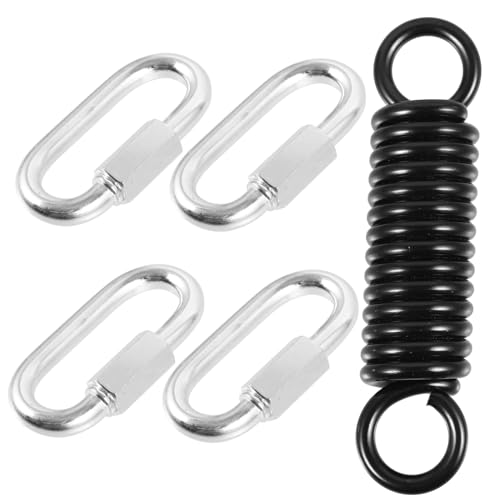 YOSADIER Schaukelfeder Set aus Robustem Metall mit Drehung Schwerer Feder zur Sicheren Befestigung von Hängesesseln und Sandsäcken Geeignet für Garten Terrasse und Spielplatz von YOSADIER