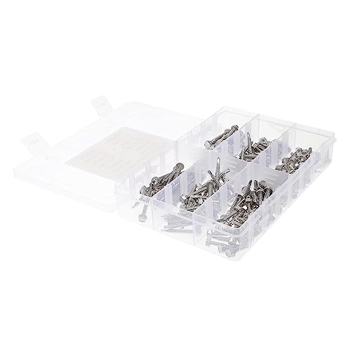 YOSADIER Sechskant Wascherkopf Selbstbohrende Blechschrauben Sortiment Teilig mit Bohrspitze Hohe Festigkeit Langlebig für Möbelbau und Heimdekoration Praktischem Aufbewahrungsbox YOSADIER Sechskant Wascherkopf Selbstbohrende Blechschrauben Sortiment Teilig mit Bohrspitze Hohe Festigkeit Langlebig für Möbelbau und Heimdekoration Praktischem Aufbewahrungsbox von YOSADIER