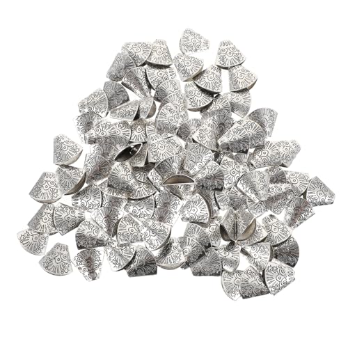 YOSADIER Tassel End Caps DIY Handwerkszubehör für Schmuckherstellung Hochwertige Legierung Geeignet für Quasten Lederbänder und Bastelprojekte Tragbar und Leicht von YOSADIER